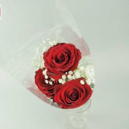 UNE ROSE ET  GYPSOPHILE