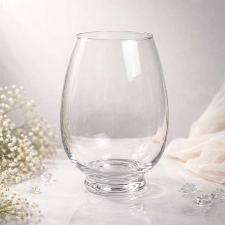 Vase tube en verre 20 centimètres idéal pour vos bouquets de roses.