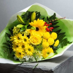 Bouquet Jaune Orangé – Éclat Solaire