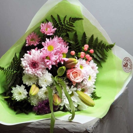 Bouquet aux nuances de rose
