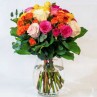 bouquet de rose multicolore