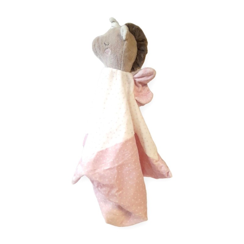 Doudou licorne rose – Cadeau de naissance | Le Pouvoir des Fleurs Paris