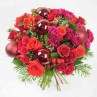 Bouquet de noël festif rouge