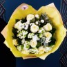 bouquet de rose et tulipes emballé