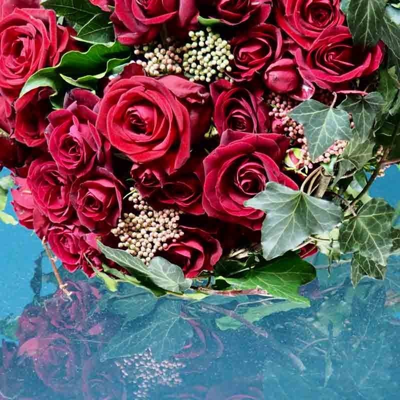 Bouquet de roses rouge, le Valentin