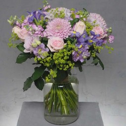 bouquet ton variation de couleurs du rose au bleu