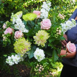 gros plan bouquet du fleuriste