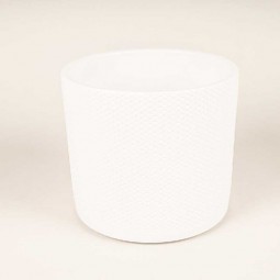 CACHE POT CERAMIQUE BLANC