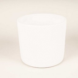 CACHE POT CERAMIQUE BLANC