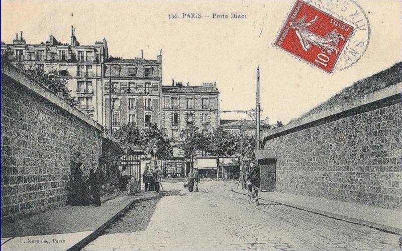 carte postale porte Didot Paris 14
